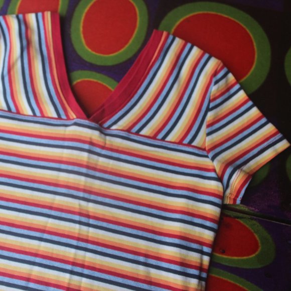 Y2k Tommy Hilfiger Striped Top - Picture 6 of 9